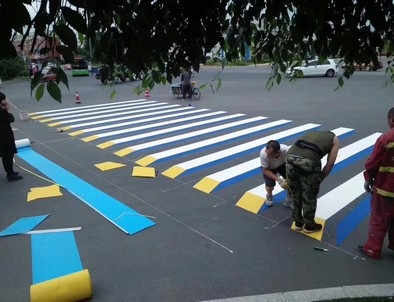 江苏江苏彩色路面标线施工